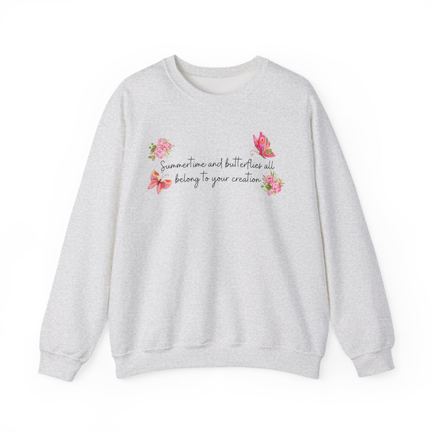Summertime & Butterflies Crewneck Sweatshirt
