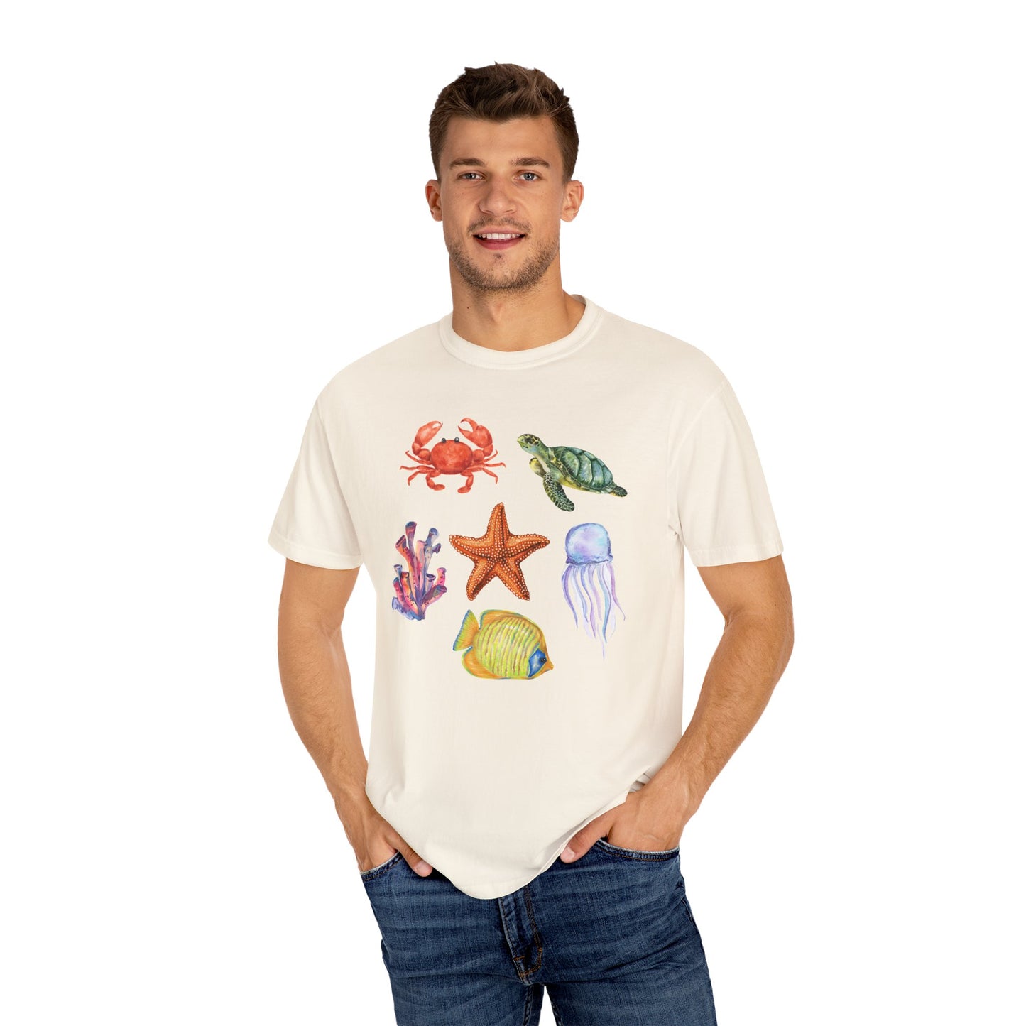 Ocean Creatures Comfort Colors Tee