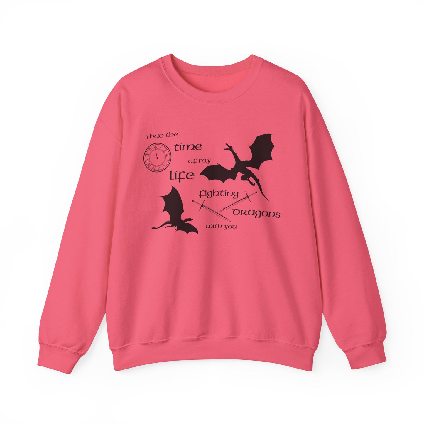 Fighting Dragons With You Crewneck Sweatshirt