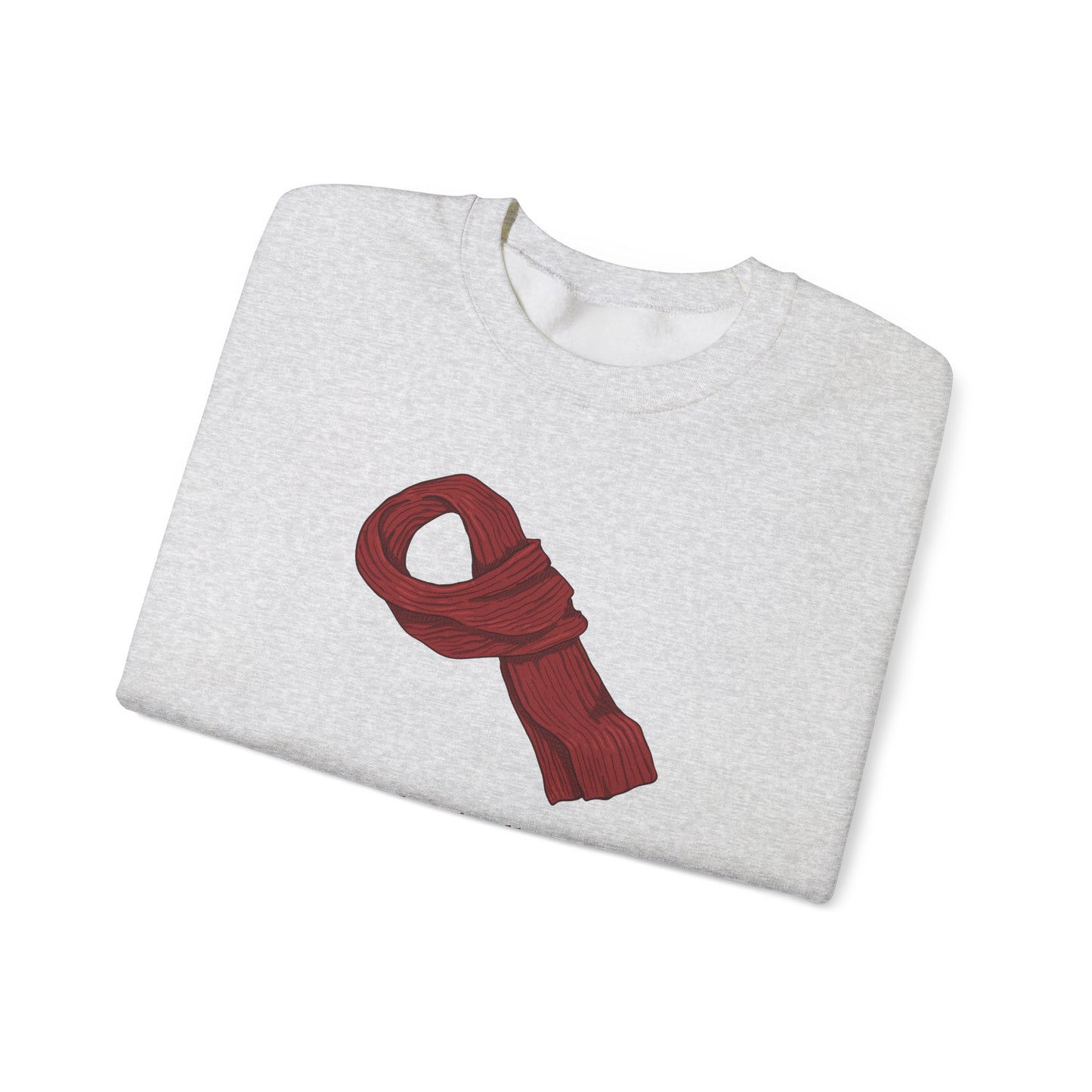 Red Scarf Crewneck Sweatshirt