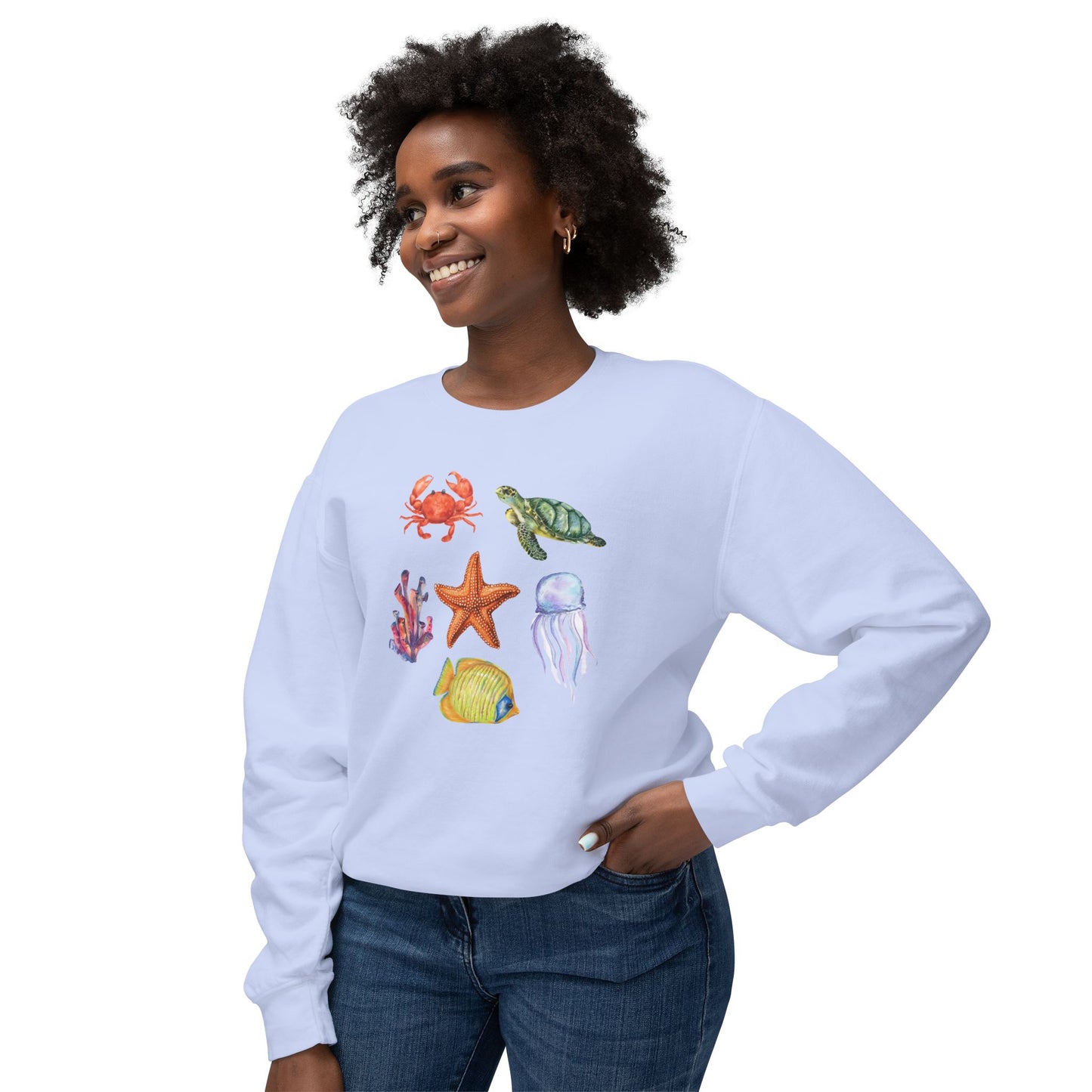 Ocean Creatures Comfort Colors Sweatshirt