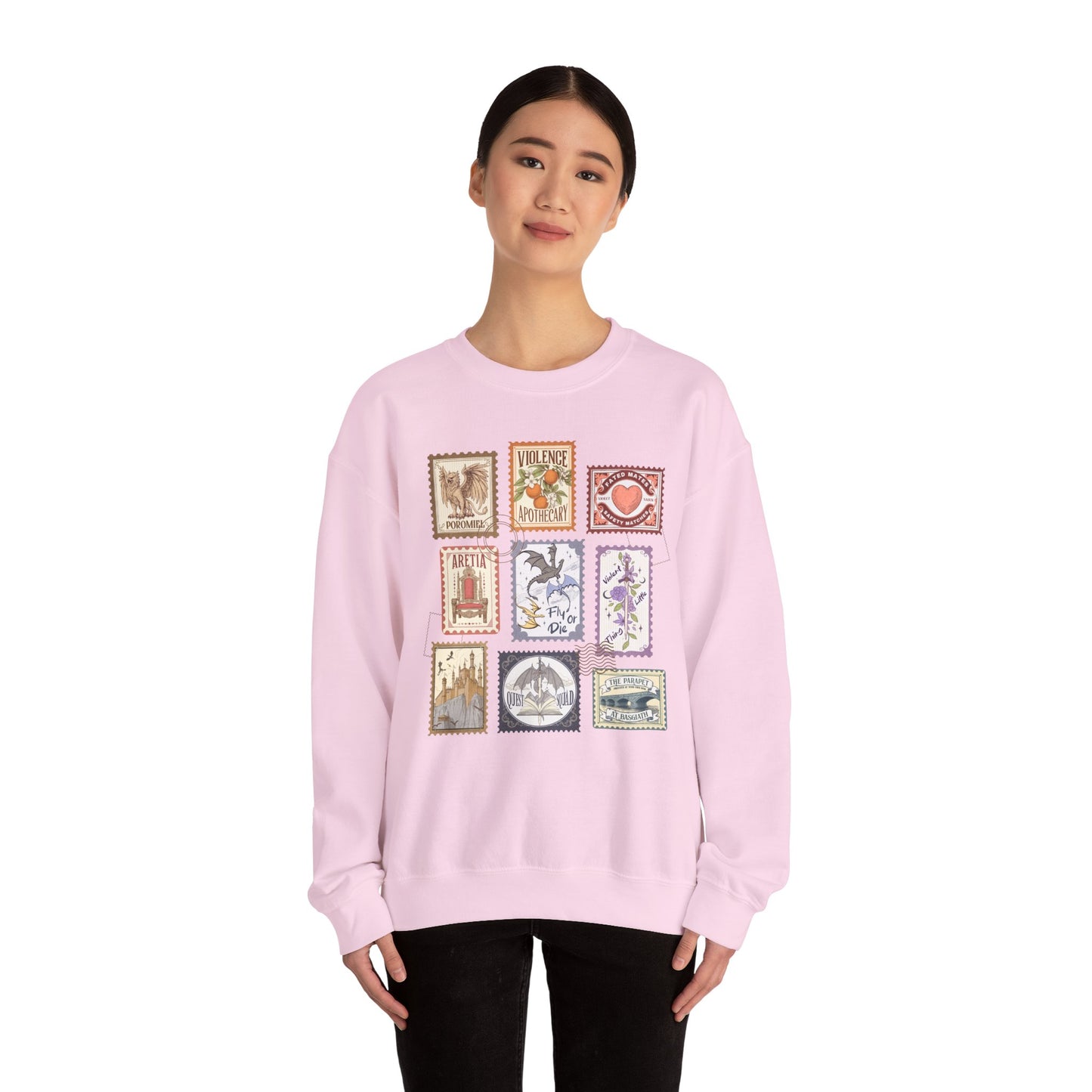 Fourth Wing Stamps Crewneck Sweatshirt