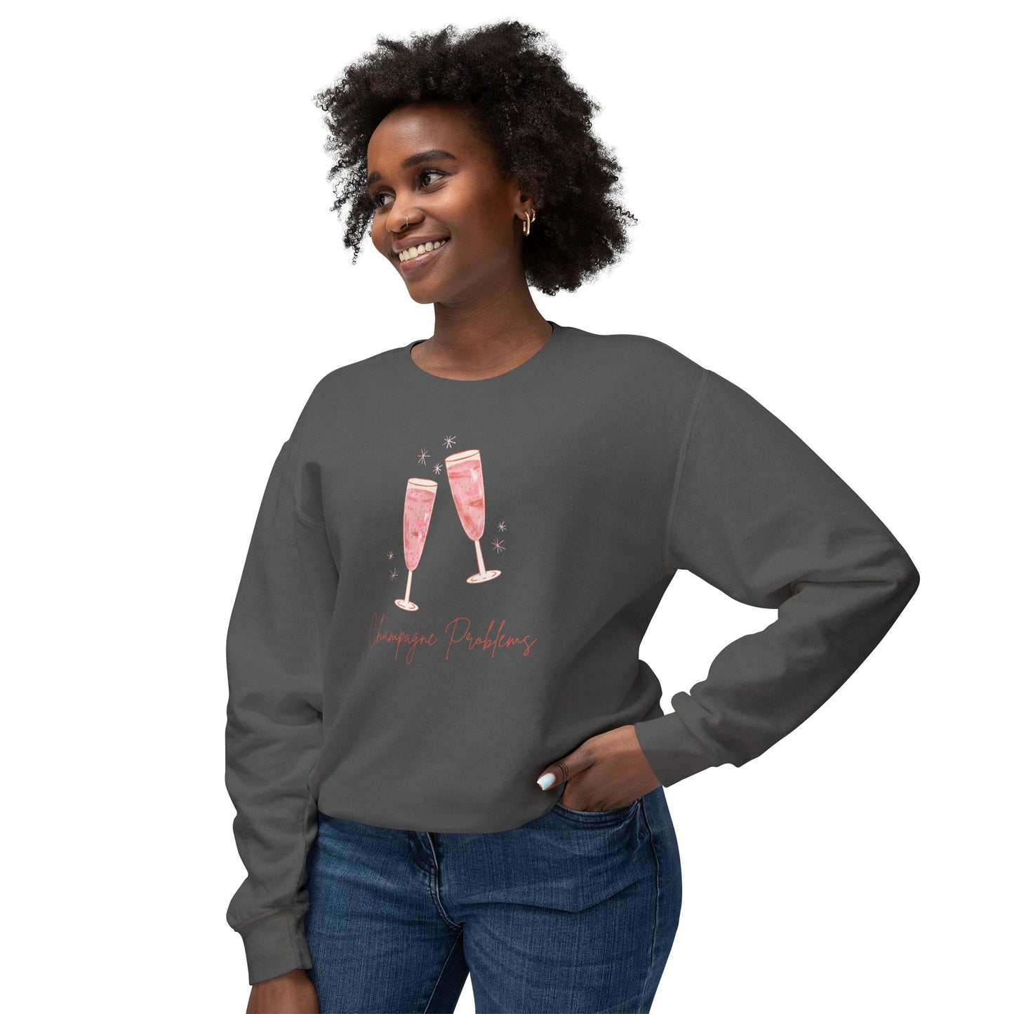 Champagne Problems Comfort Colors Sweatshirt
