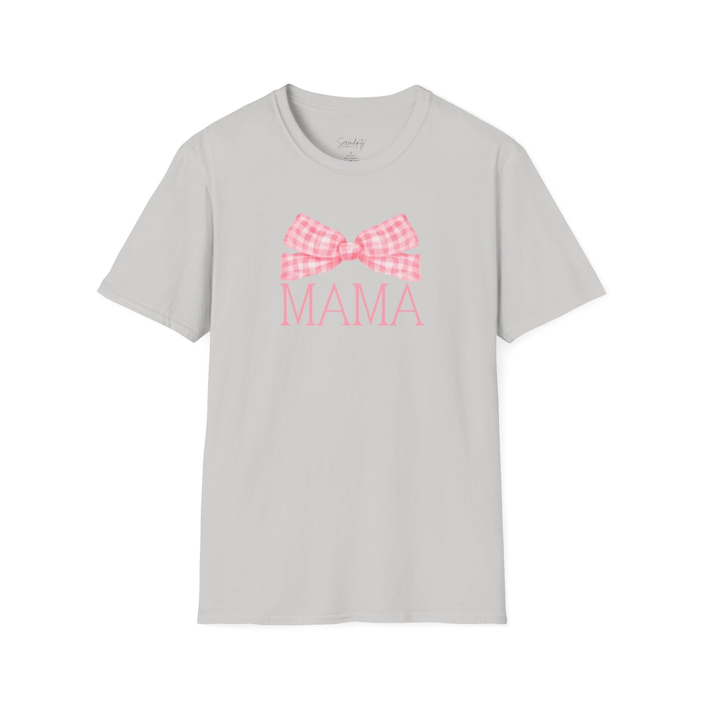 Mama Pink Bow Soft Style Tee