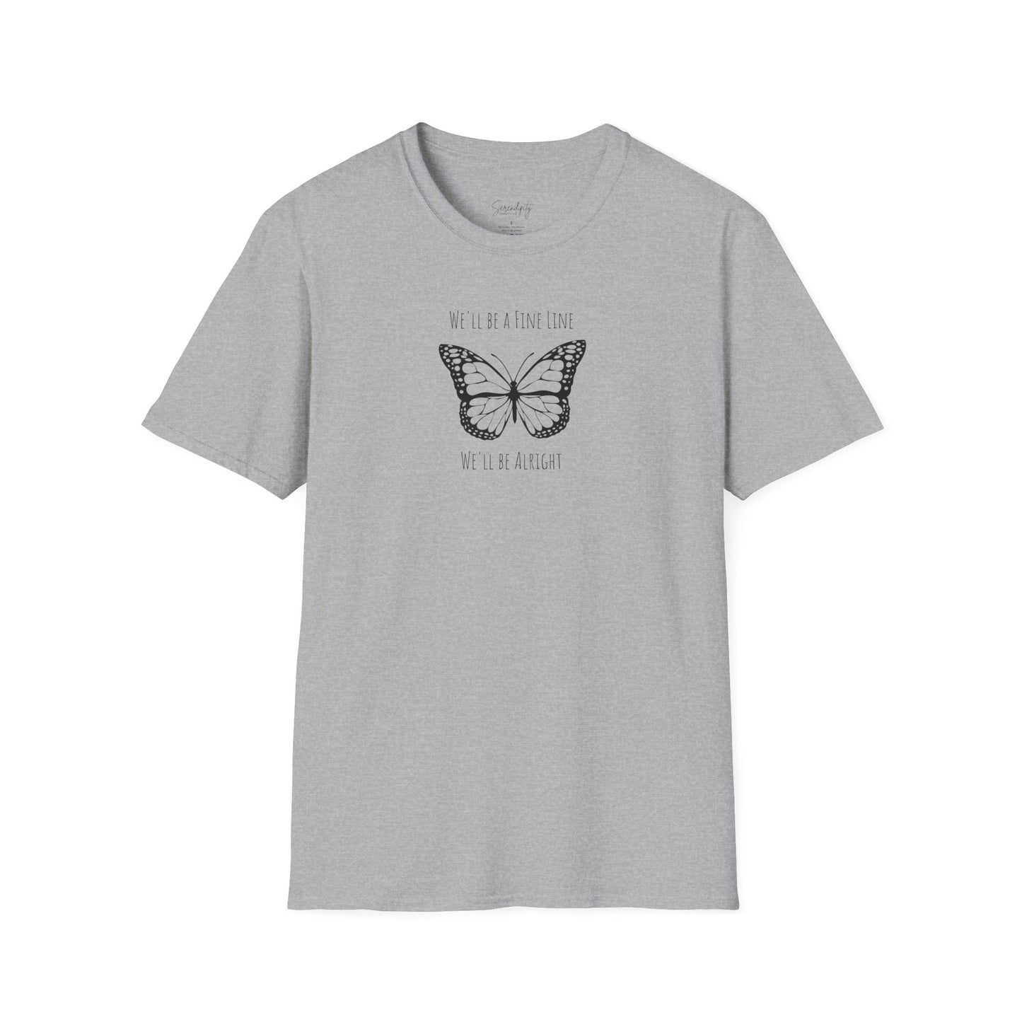Fine Line Butterfly Soft Style Tee