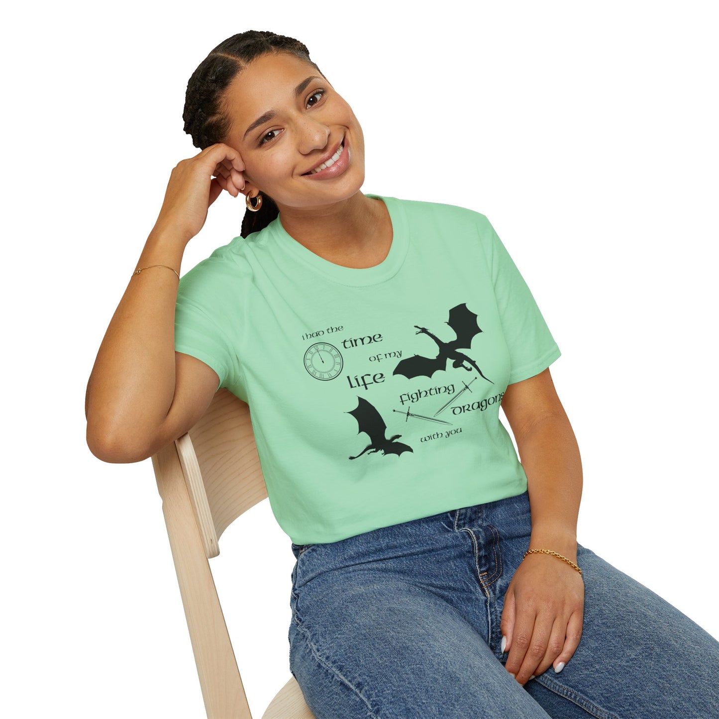 Fighting Dragons With You Soft Style Tee