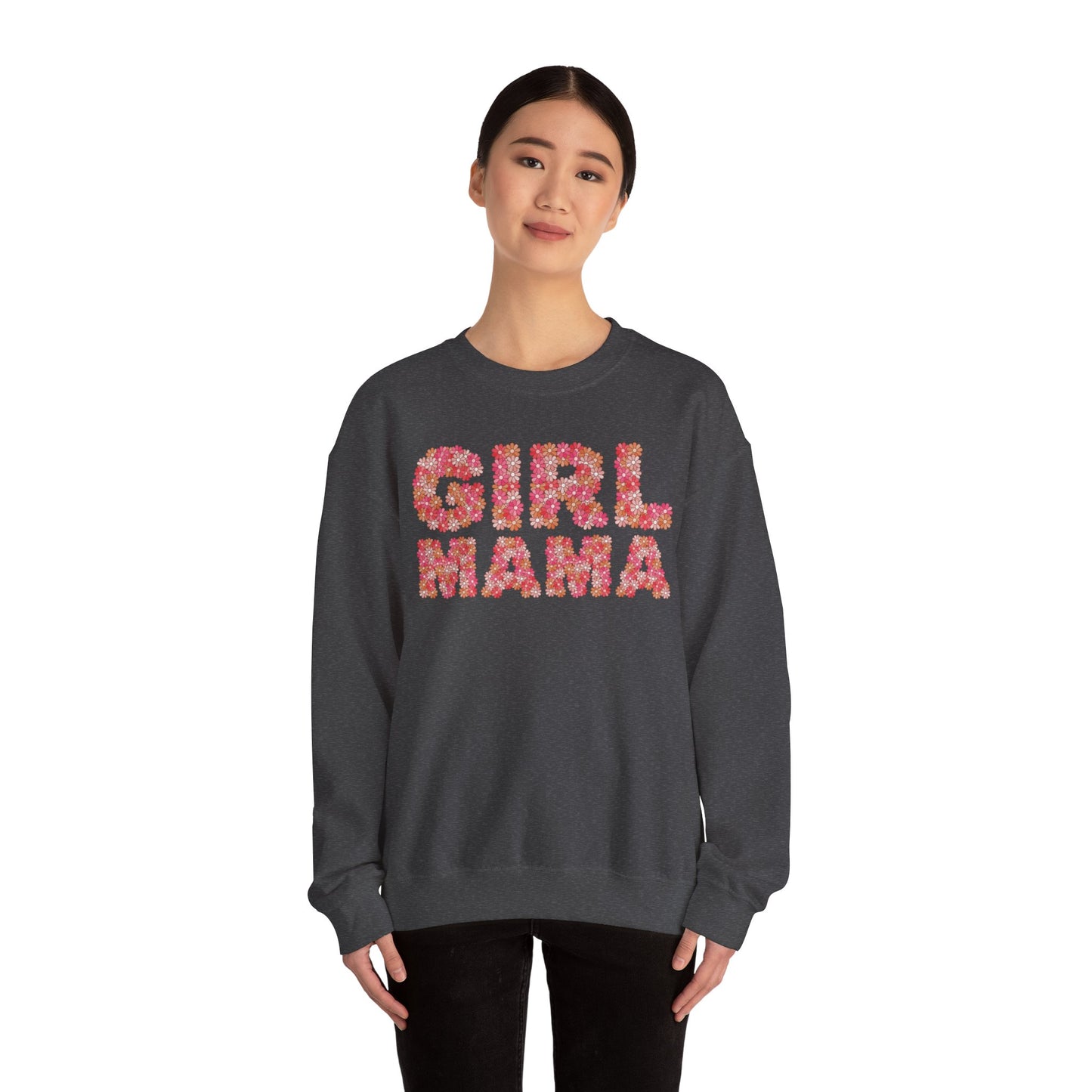 Girl Mama Floral Crewneck Sweatshirt