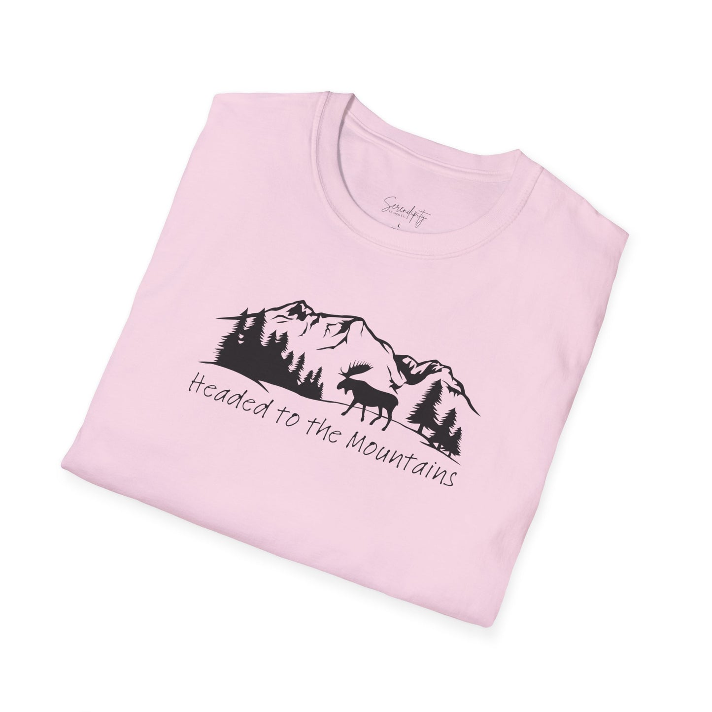Headed to the Mountains Soft Style Tee