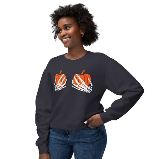 Pumpkin Grab Comfort Colors Sweatshirt