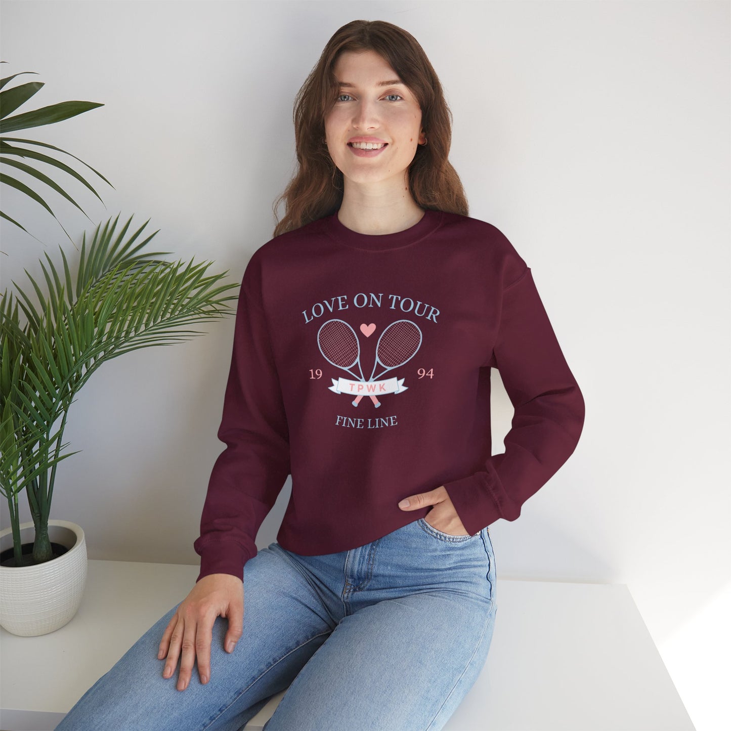 Fine Line Tennis Club Unisex Crewneck