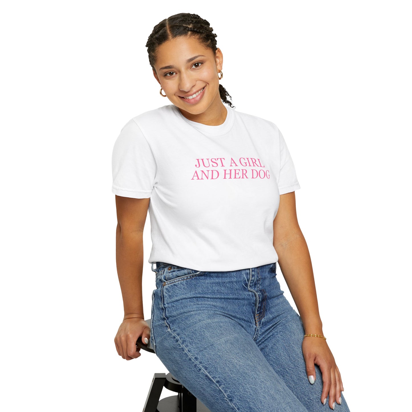 Just a Girl and Her Dog Comfort Colors Tee