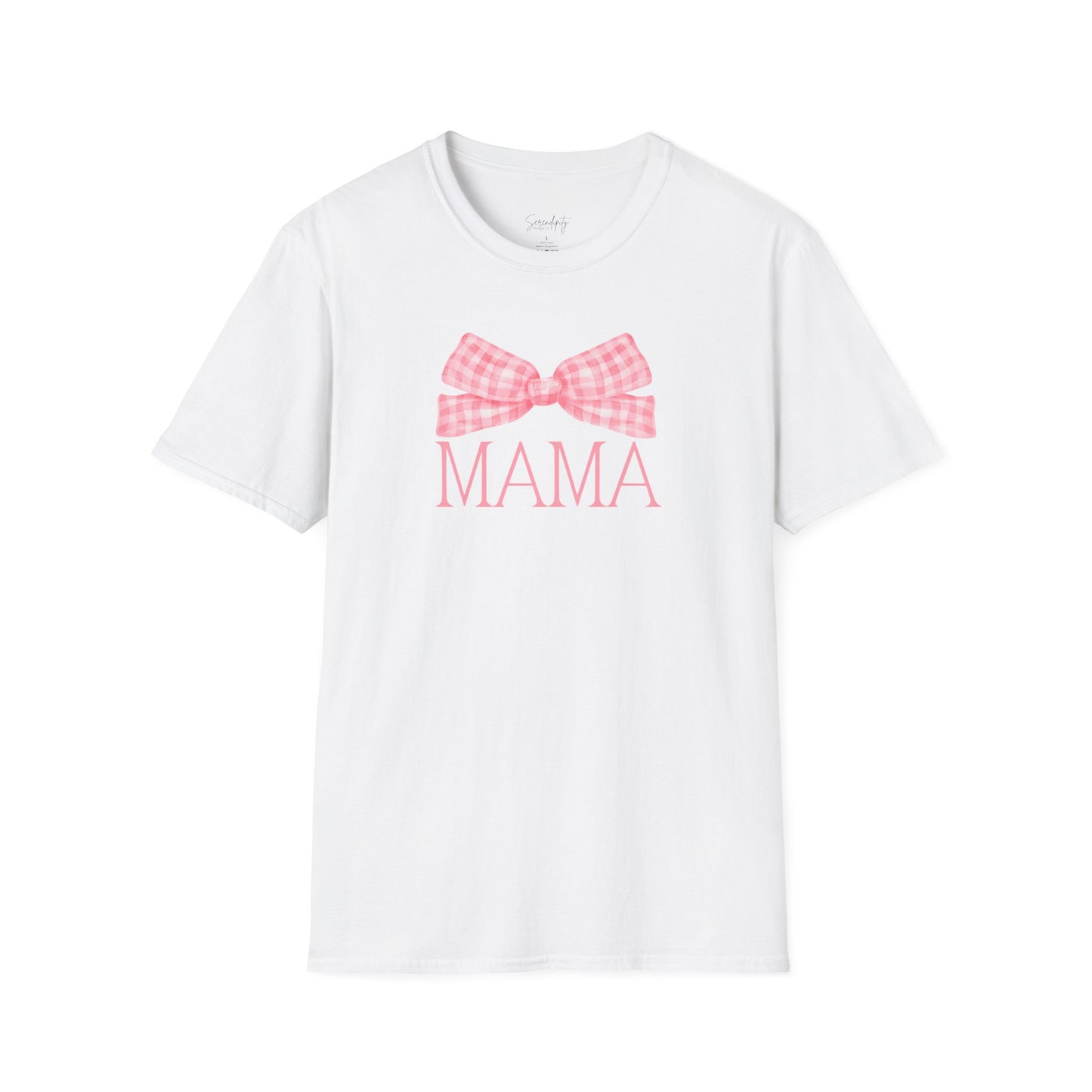 Mama Pink Bow Soft Style Tee