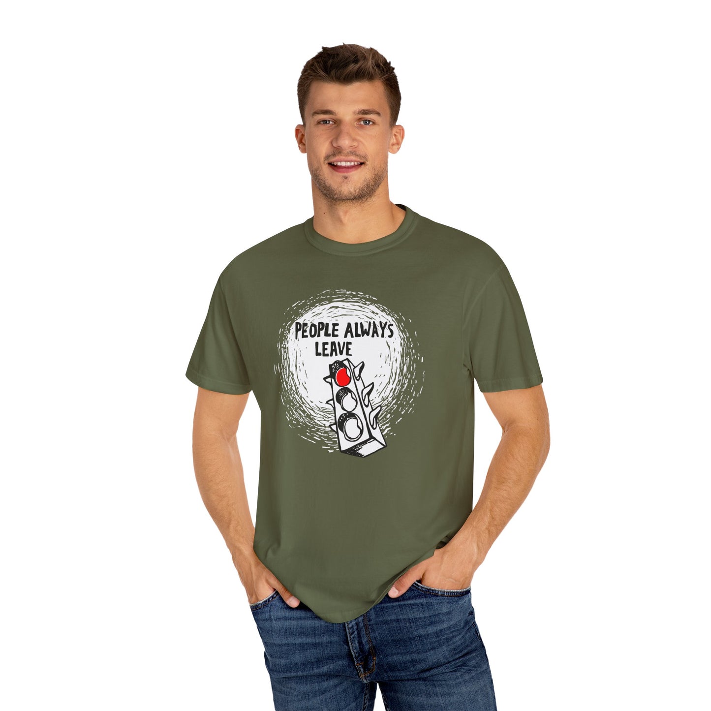 People Always Leave Comfort Colors Tee