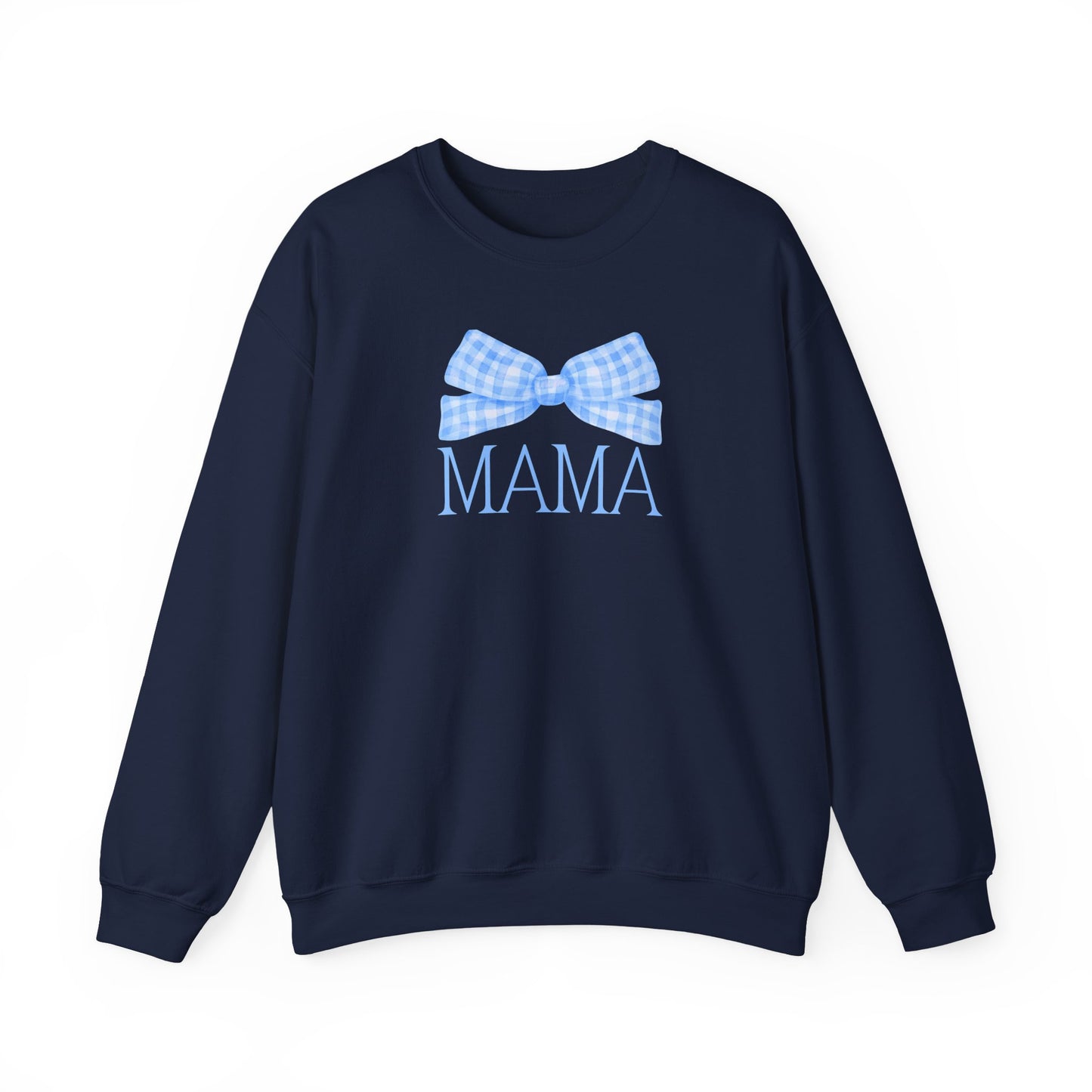 Blue Mama Bow Crewneck Sweatshirt