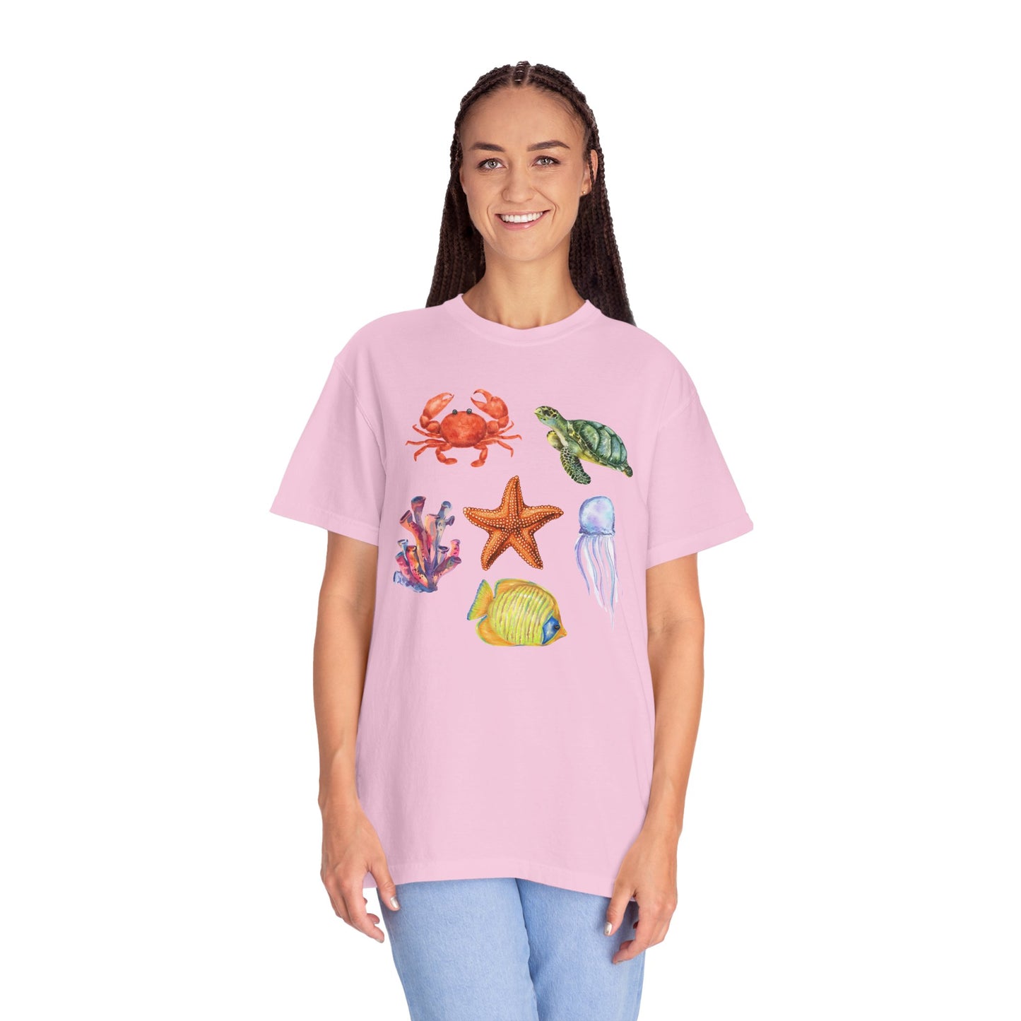 Ocean Creatures Comfort Colors Tee