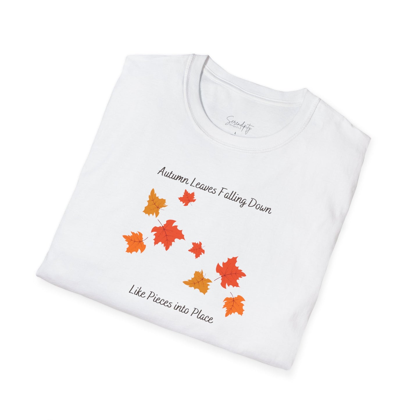 Autumn Leaves Falling Down Soft Style Tee