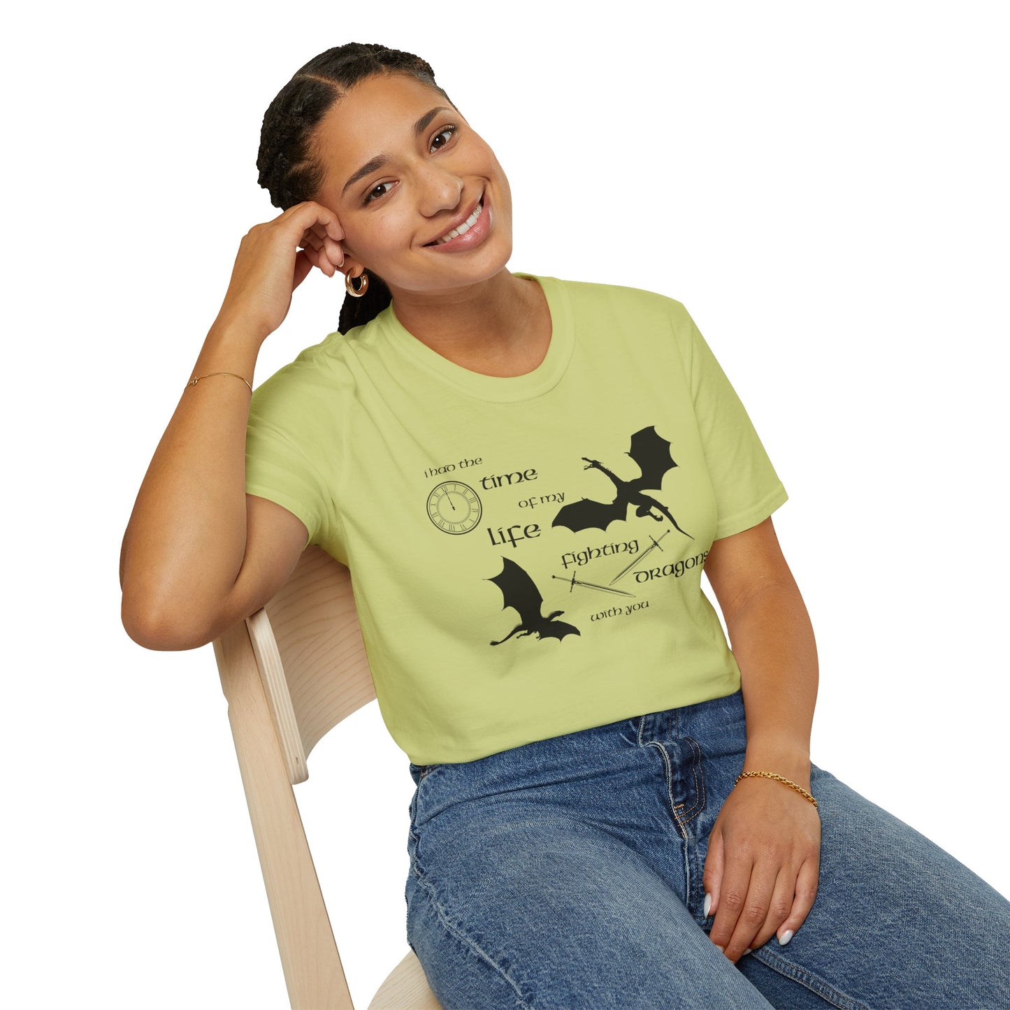 Fighting Dragons With You Soft Style Tee