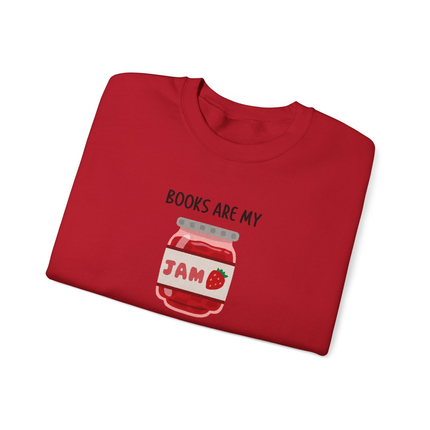 Books Are My Jam Crewneck Sweatshirt