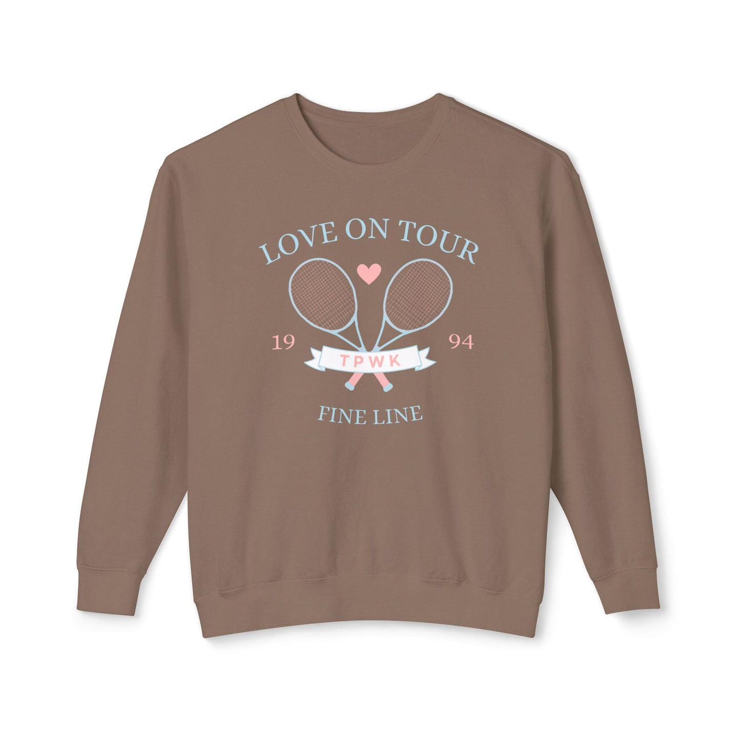 Love On Tour Tennis Club Comfort Colors Sweatshirt