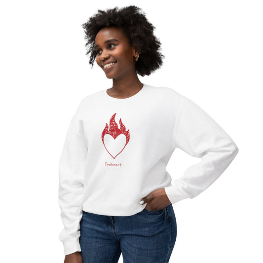 Fireheart Hand-drawn Comfort Colors Sweatshirt
