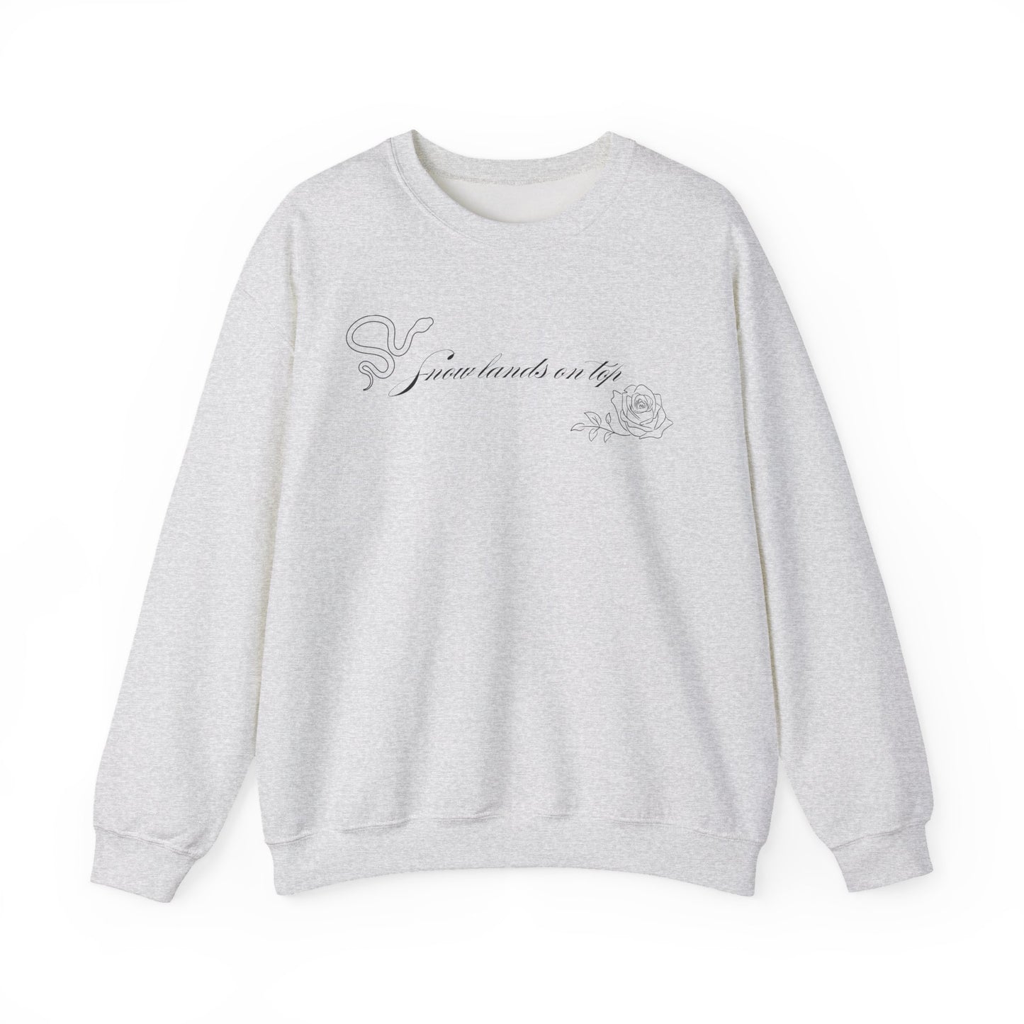 Snow Lands On Top Crewneck Sweatshirt