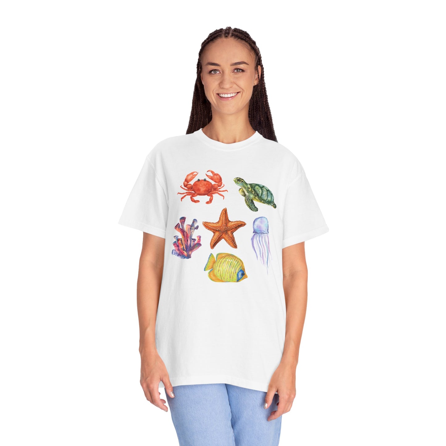 Ocean Creatures Comfort Colors Tee