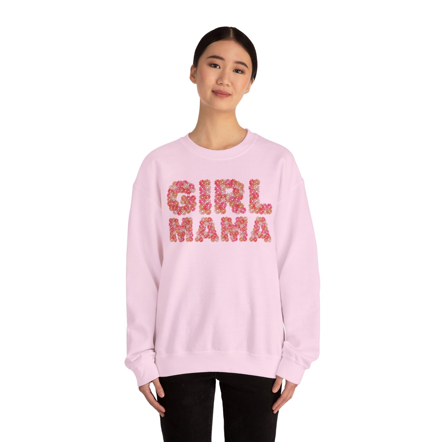 Girl Mama Floral Crewneck Sweatshirt