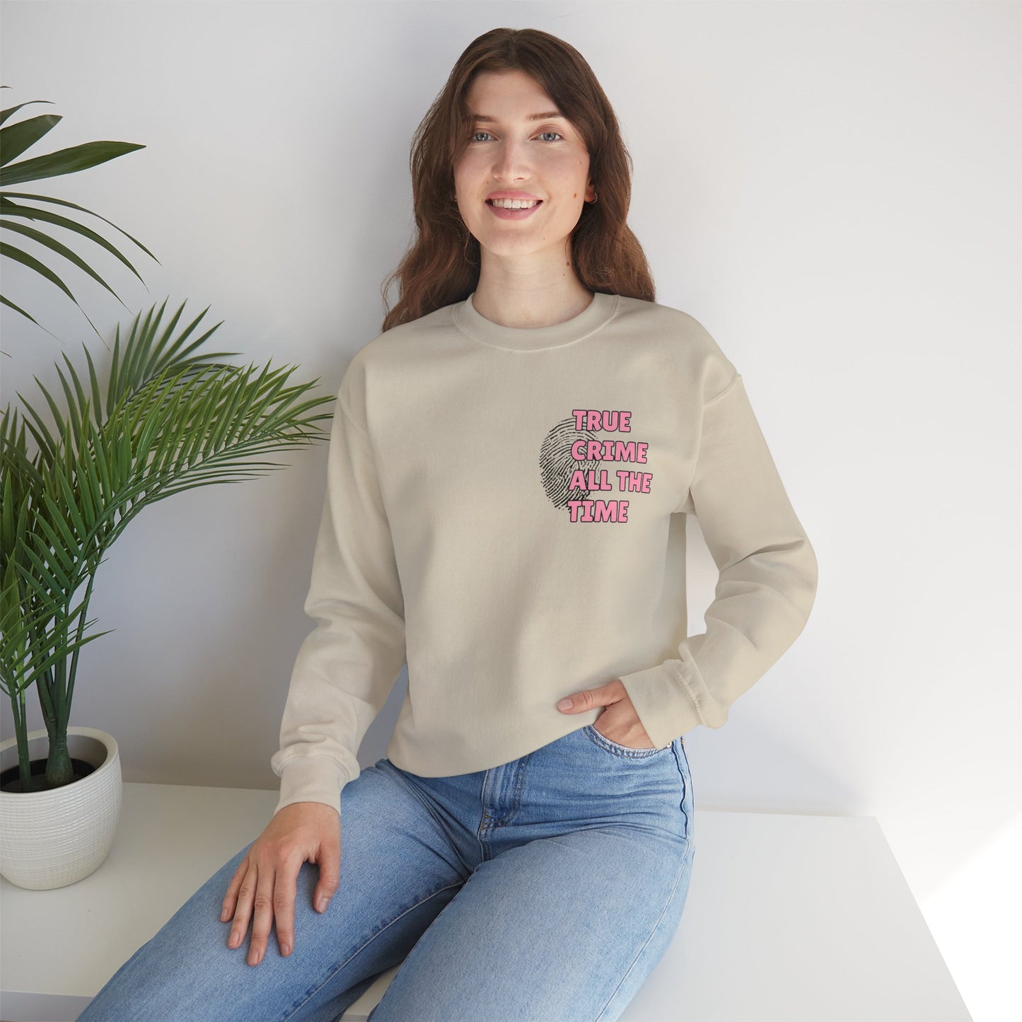 True Crime All The Time Crewneck Sweatshirt