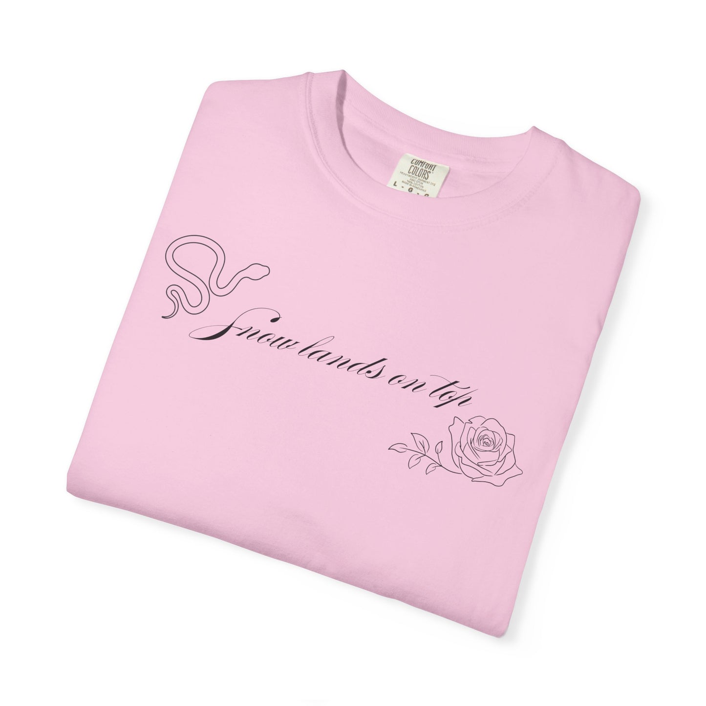 Snow Lands On Top Comfort Colors Tee