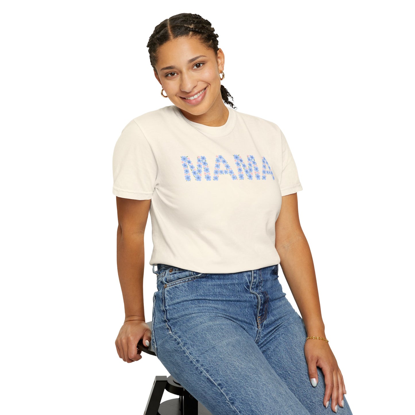 Mama Floral Comfort Colors Tee