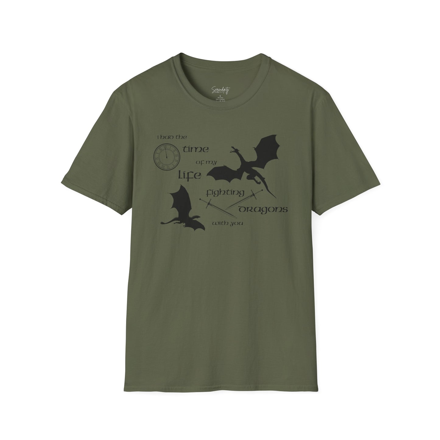 Fighting Dragons With You Soft Style Tee