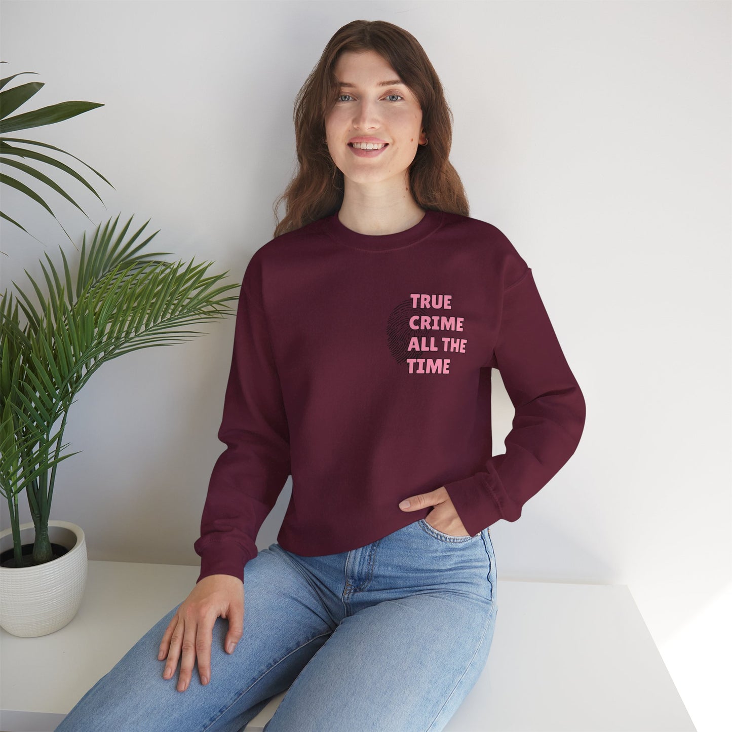 True Crime All The Time Crewneck Sweatshirt