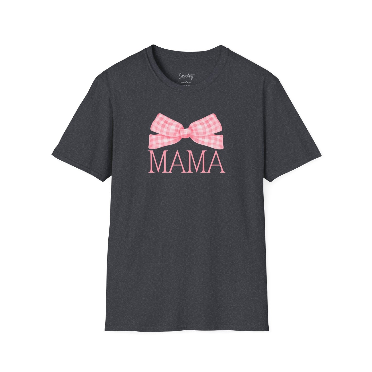 Mama Pink Bow Soft Style Tee