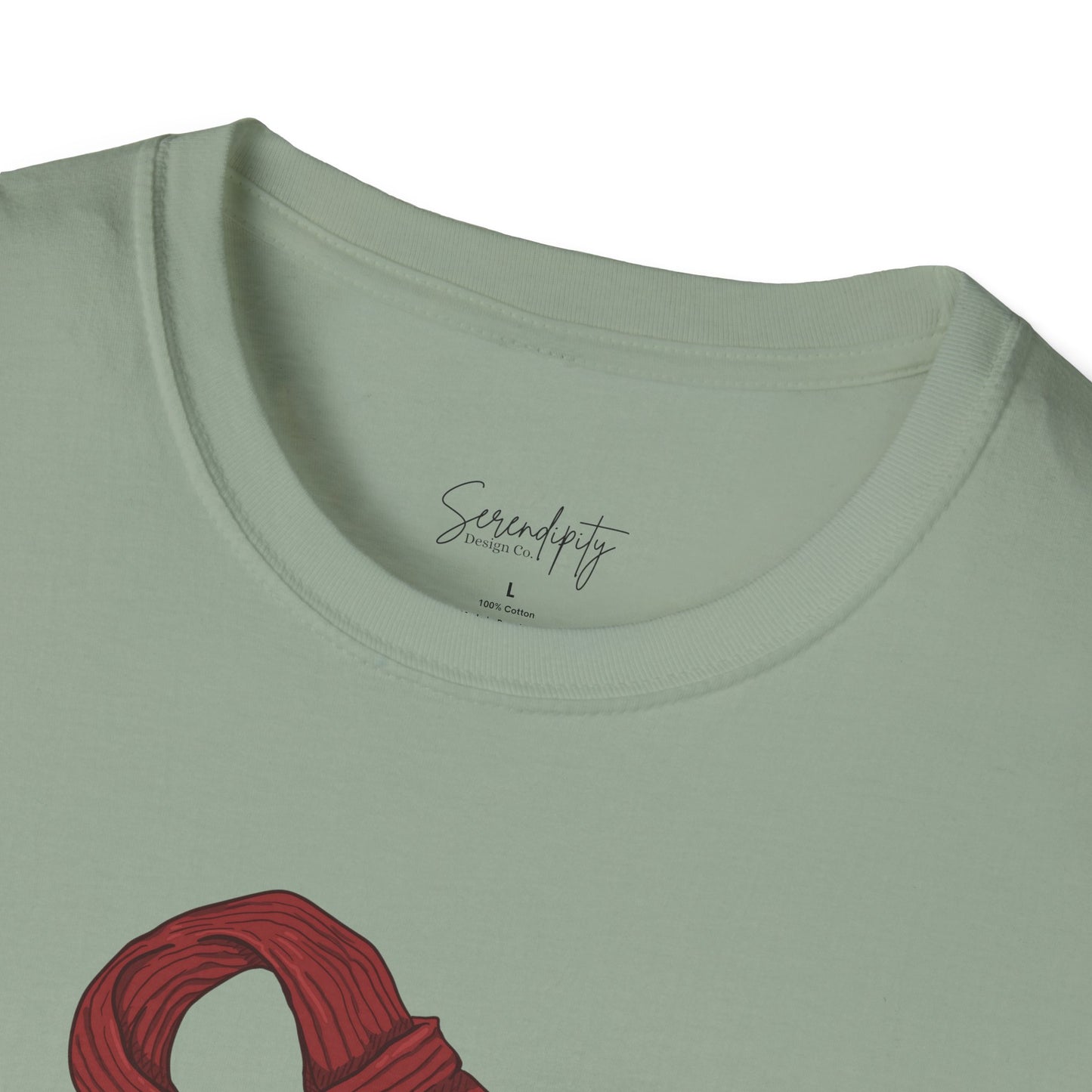 Red Scarf Soft Style Tee