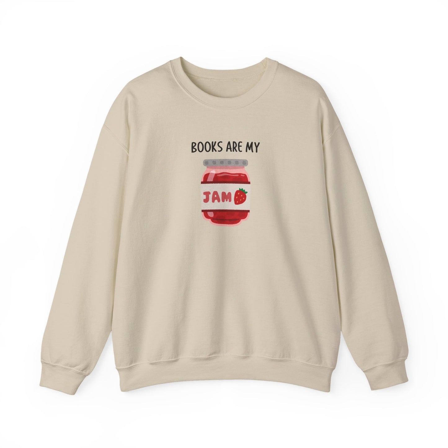 Books Are My Jam Crewneck Sweatshirt