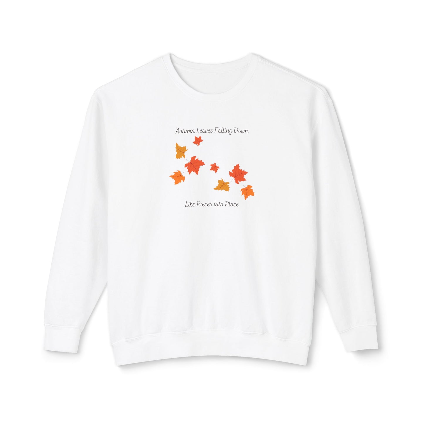 Autumn Leaves Falling Down Comfort Colors Sweatshirt