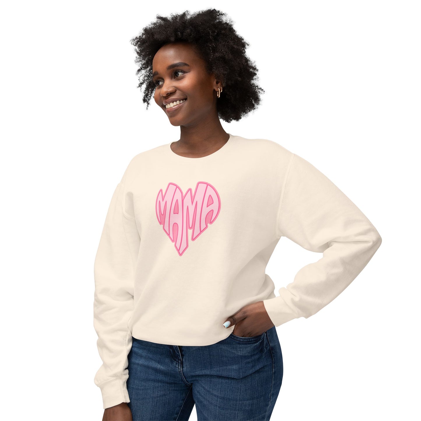 Mama Heart Comfort Colors Sweatshirt
