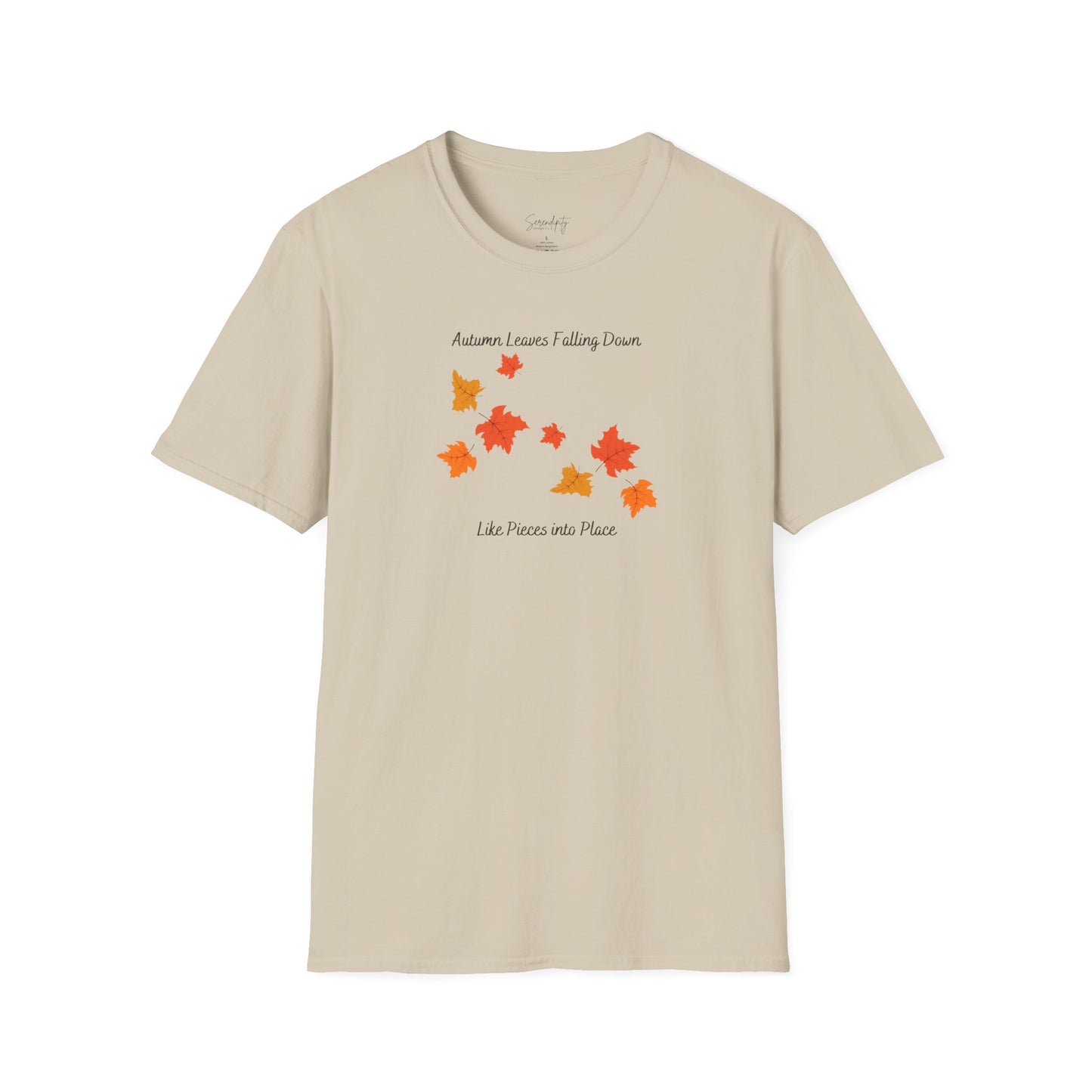 Autumn Leaves Falling Down Soft Style Tee