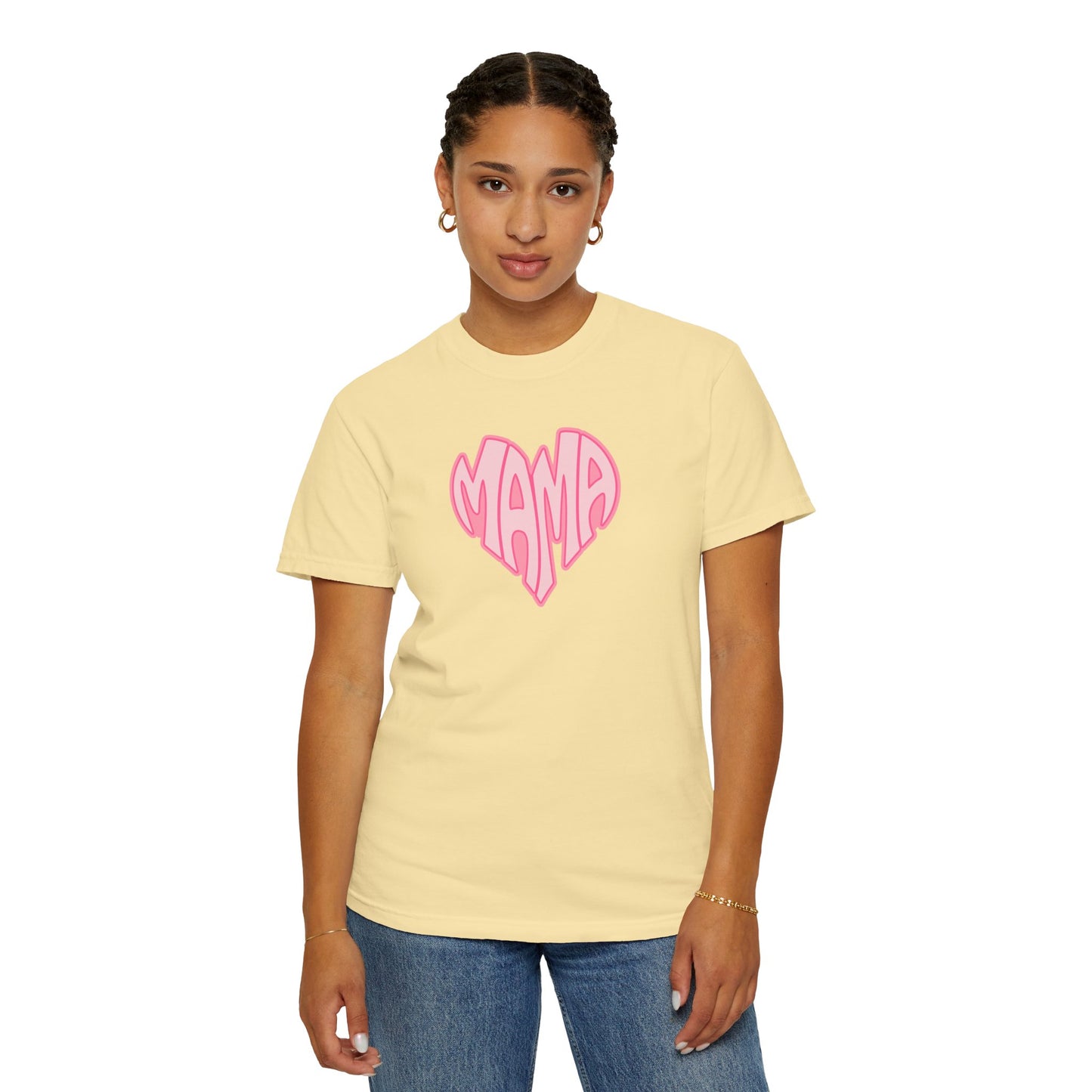Mama Heart Comfort Colors Tee
