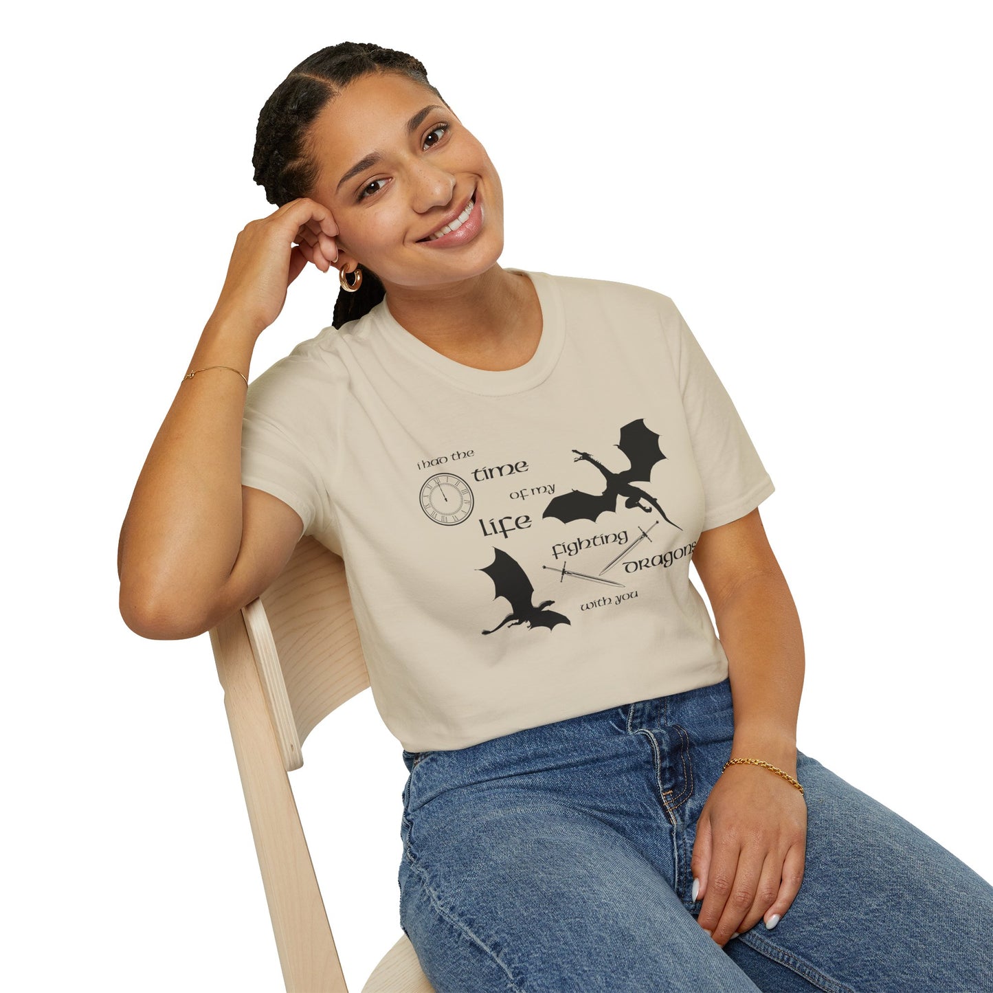 Fighting Dragons With You Soft Style Tee
