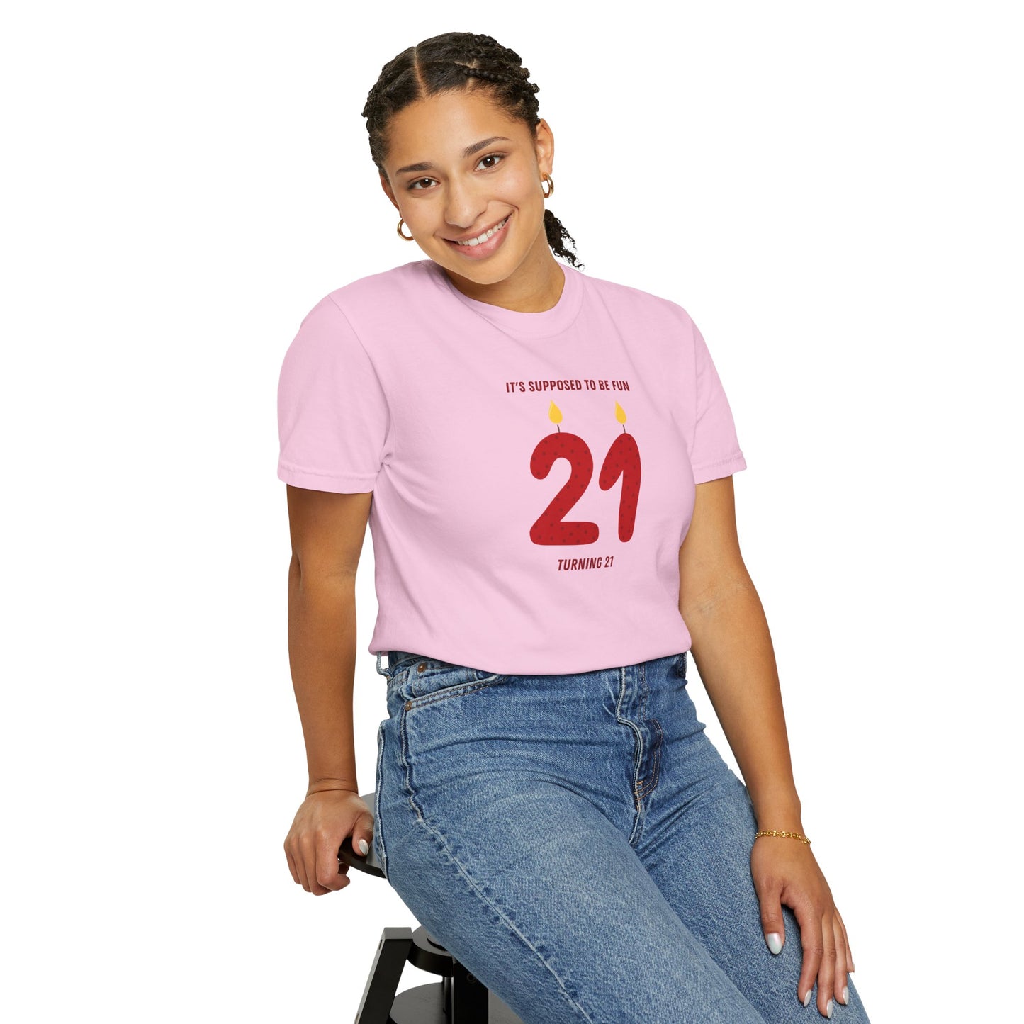 Turning 21 Comfort Colors Tee