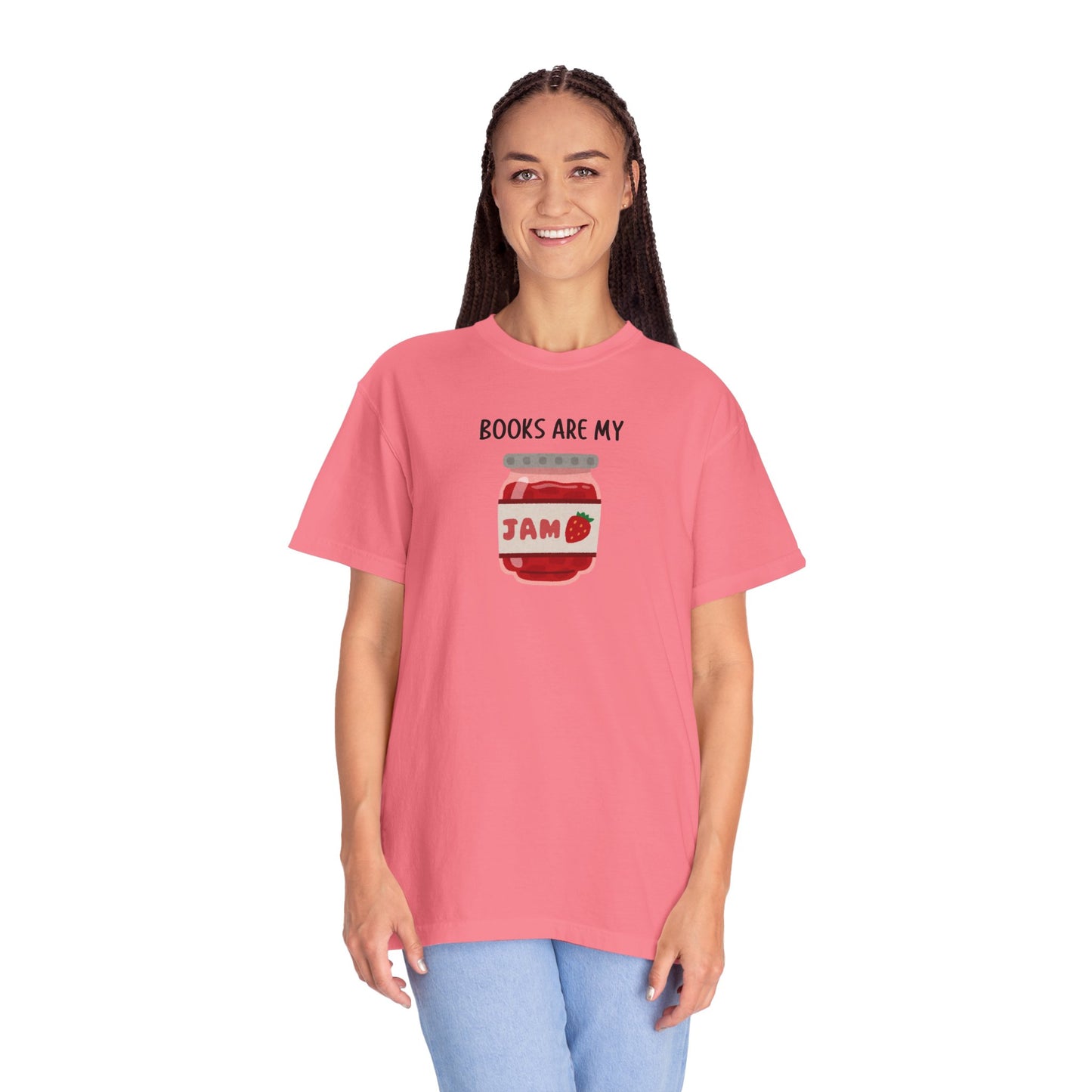 Books Are My Jam Comfort Colors Tee