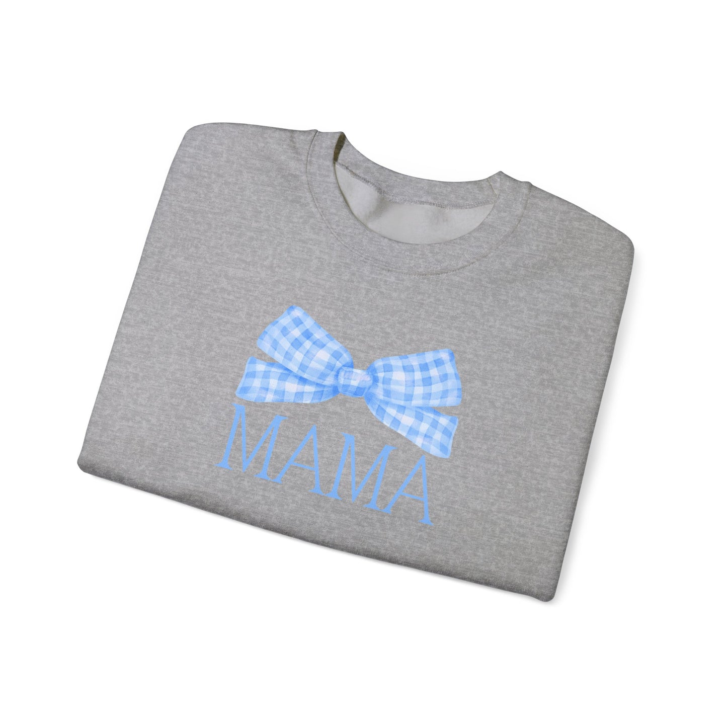 Blue Mama Bow Crewneck Sweatshirt