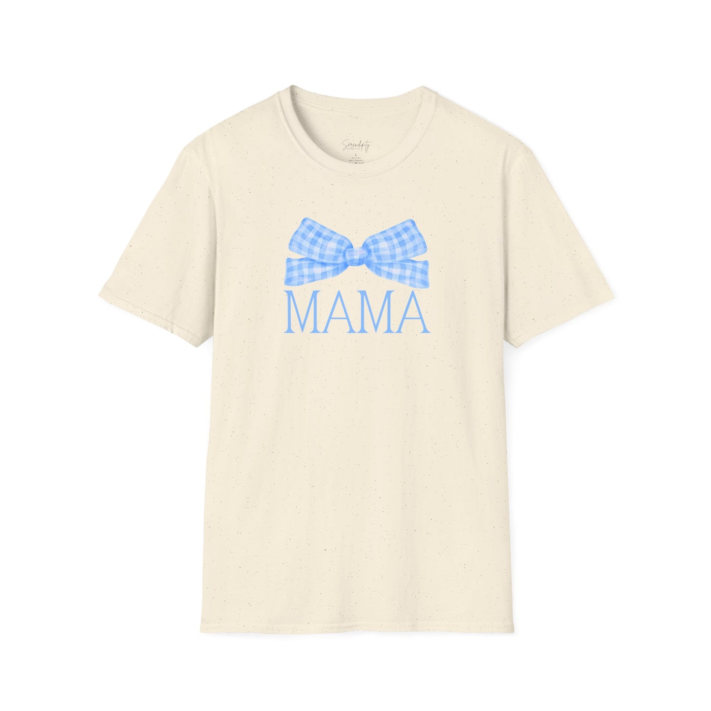 Blue Bow Mama Soft Style Tee