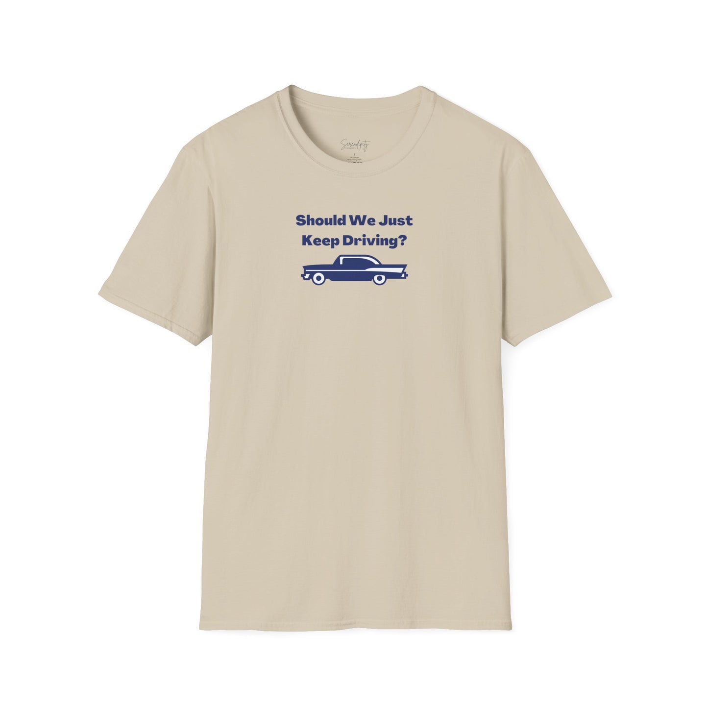 Should We Just Keep Driving Vintage Car Soft Style Tee