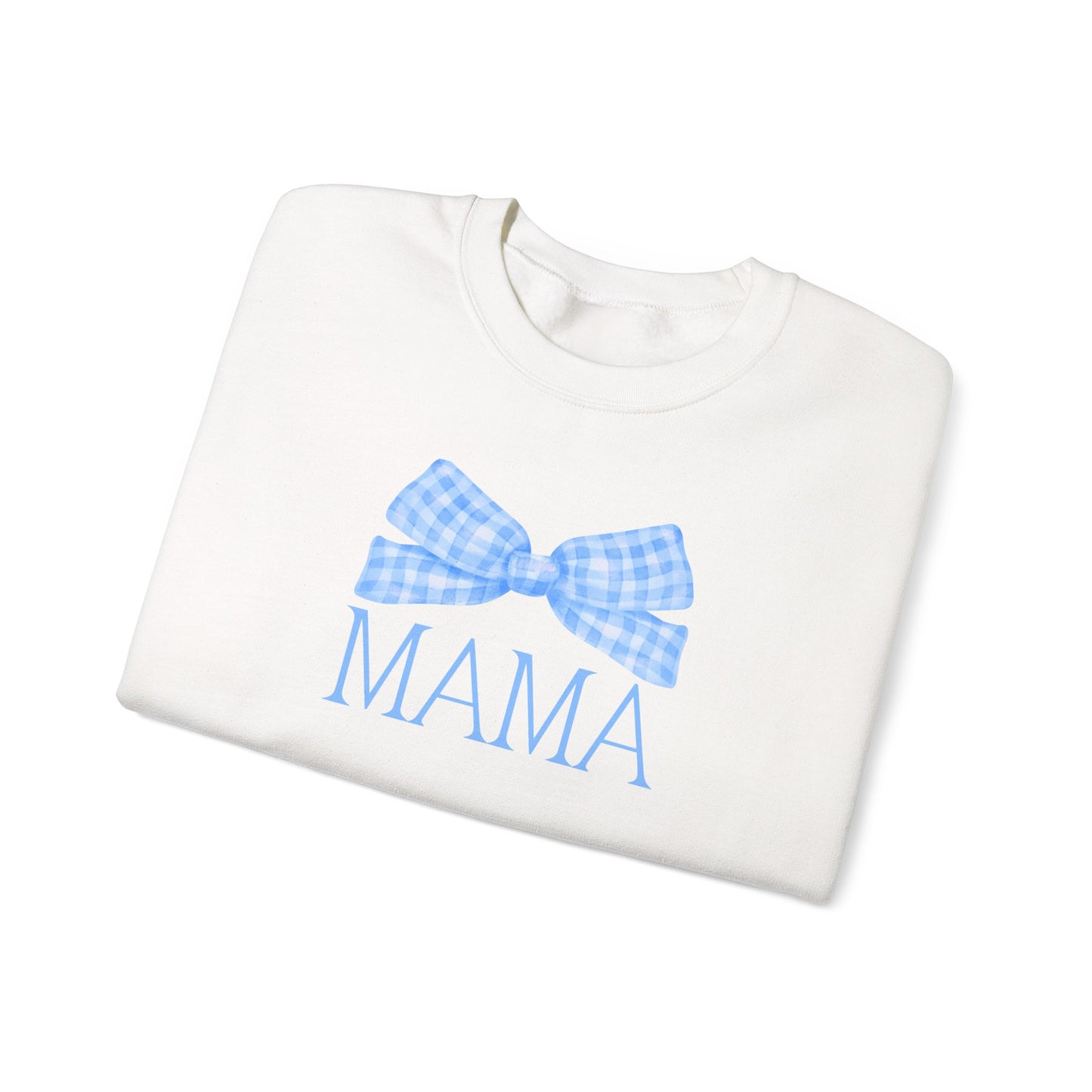 Blue Mama Bow Crewneck Sweatshirt