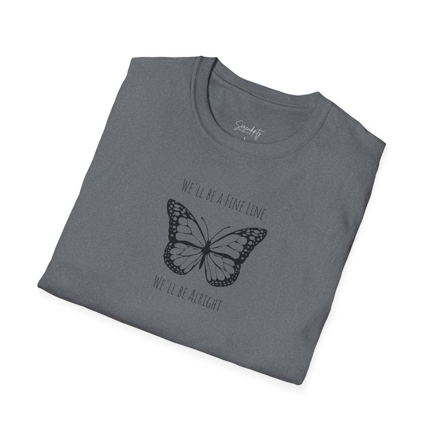 Fine Line Butterfly Soft Style Tee