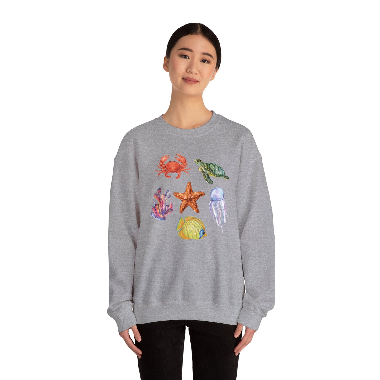Ocean Creatures Crewneck Sweatshirt