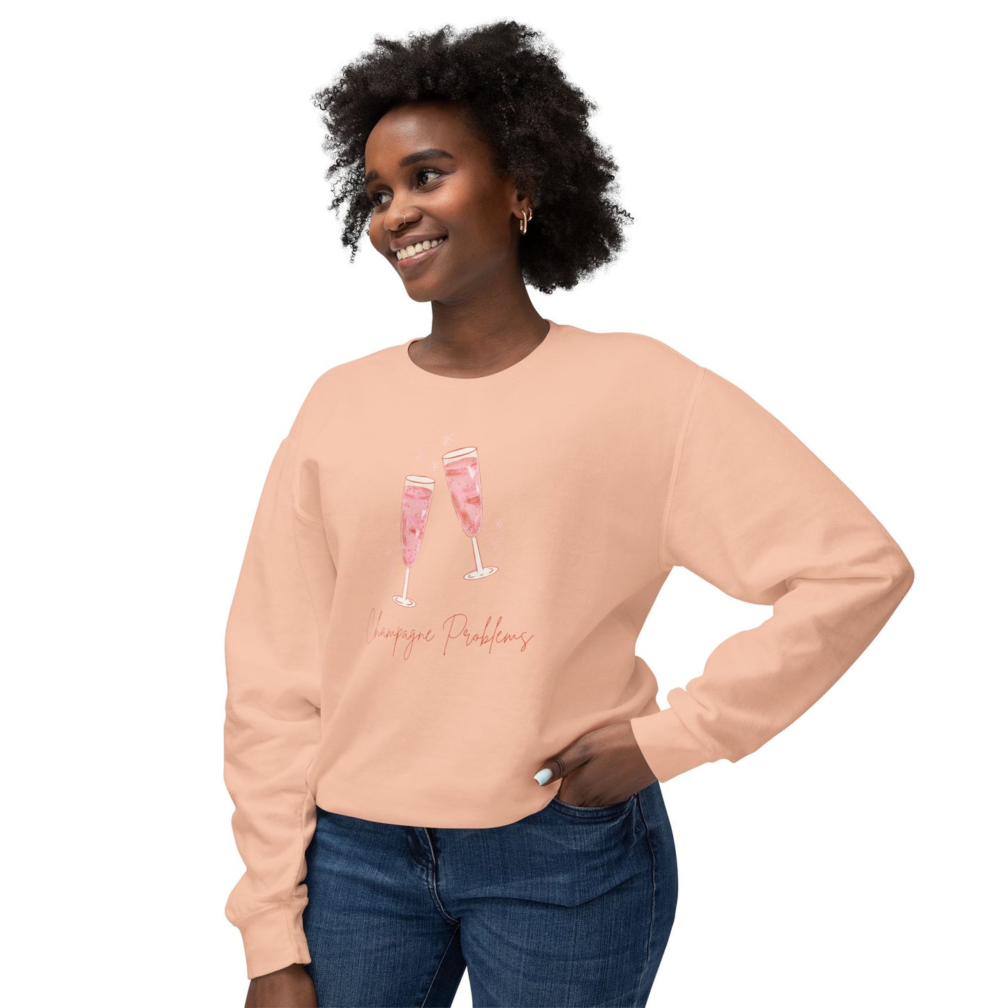 Champagne Problems Comfort Colors Sweatshirt