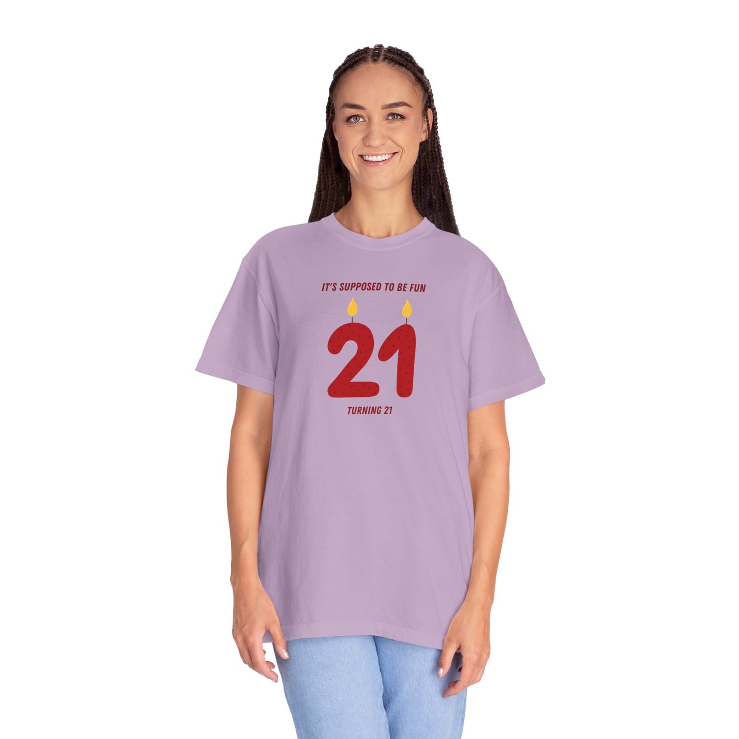 Turning 21 Comfort Colors Tee